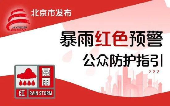 北京多地暴雨紅警，非必要不外出！